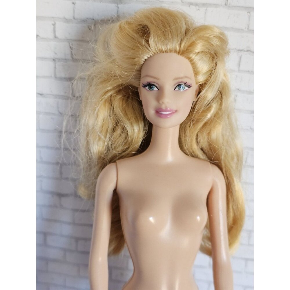 Mattel Barbie 2015 Blonde Blue Eyed Rebodied Birthday Wishes Fashion Doll Nude